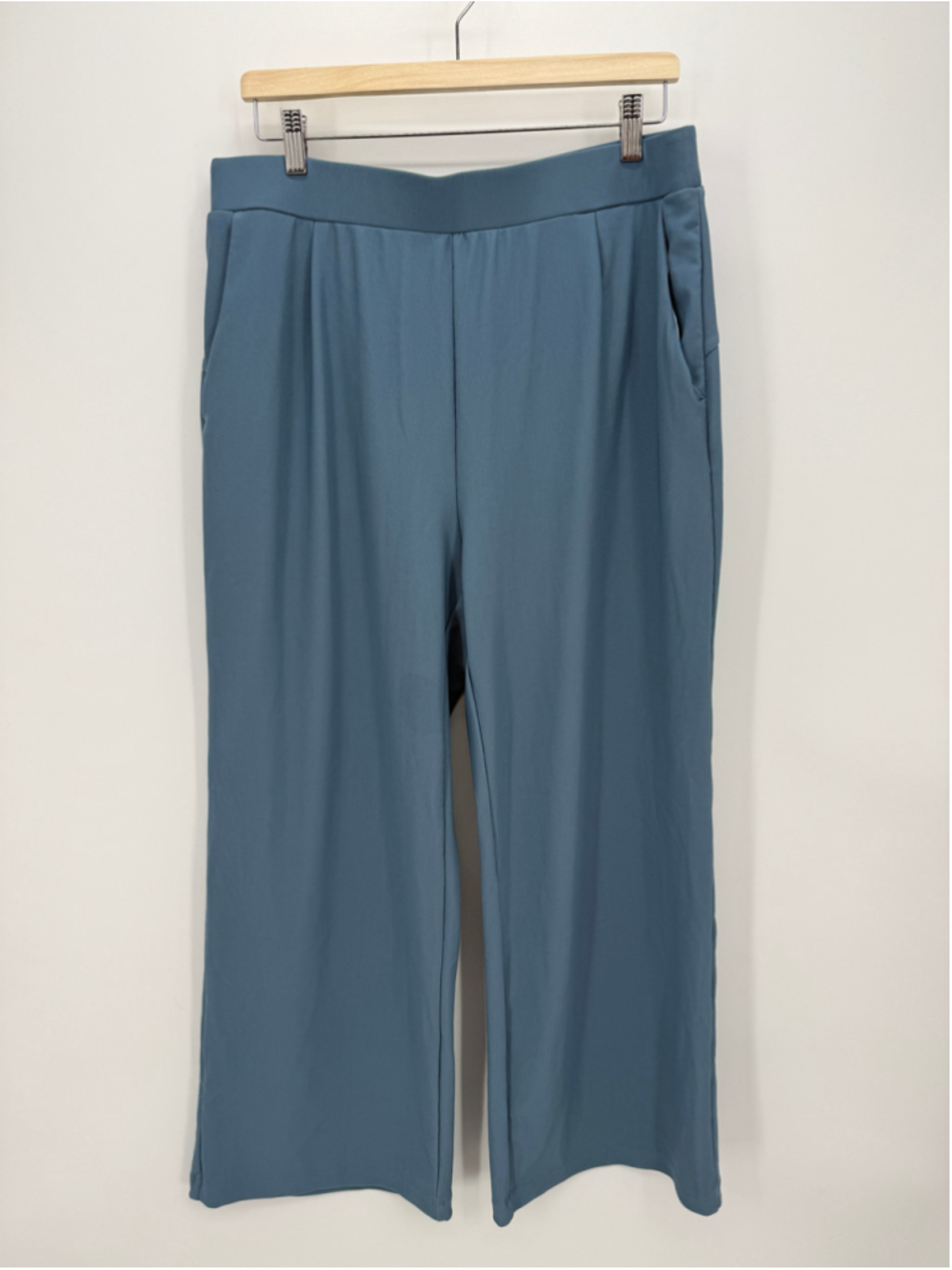 Halara High Waisted Wide Leg Micro Waffle Work Pants Size XL Petite